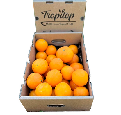 Caja De Naranjas Valencianas Frescas Tropitop 15kg