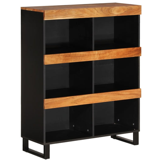 Armario Auxiliar Madera Maciza De Acacia 85x33x107 Cm_0