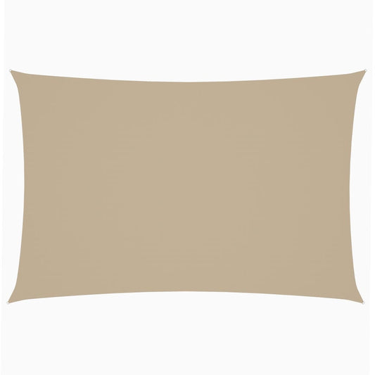 Vidaxl Toldo De Vela Rectangular Tela Oxford Beige 2x4 M_0