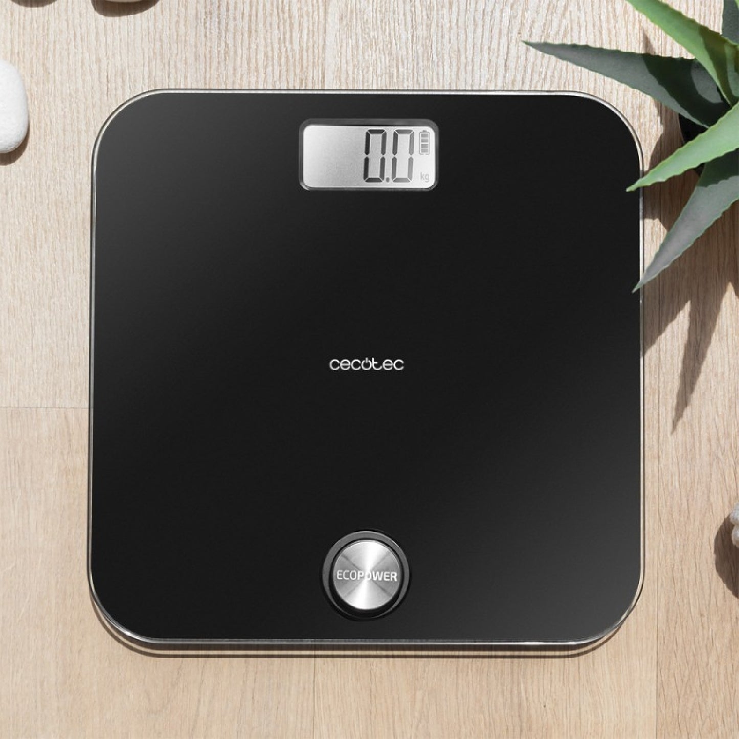 Cecotec Báscula De Baño Sin App Surface Precision Ecopower 10000 Healthy Black_1