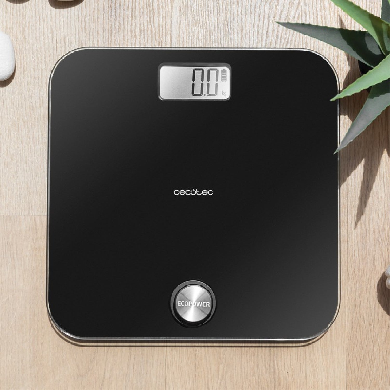 Cecotec Báscula De Baño Sin App Surface Precision Ecopower 10000 Healthy Black_1