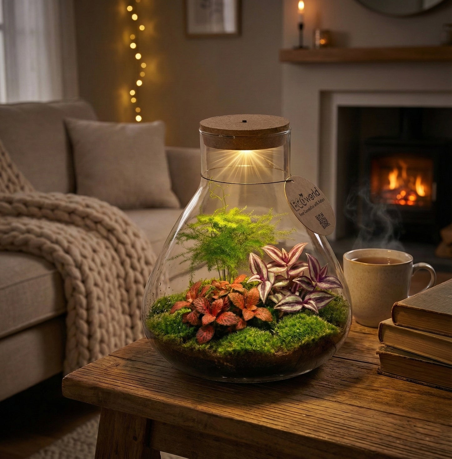 Terrario De Plantas Ø30 Cm - Ecosistema - Cristal - Diy_1
