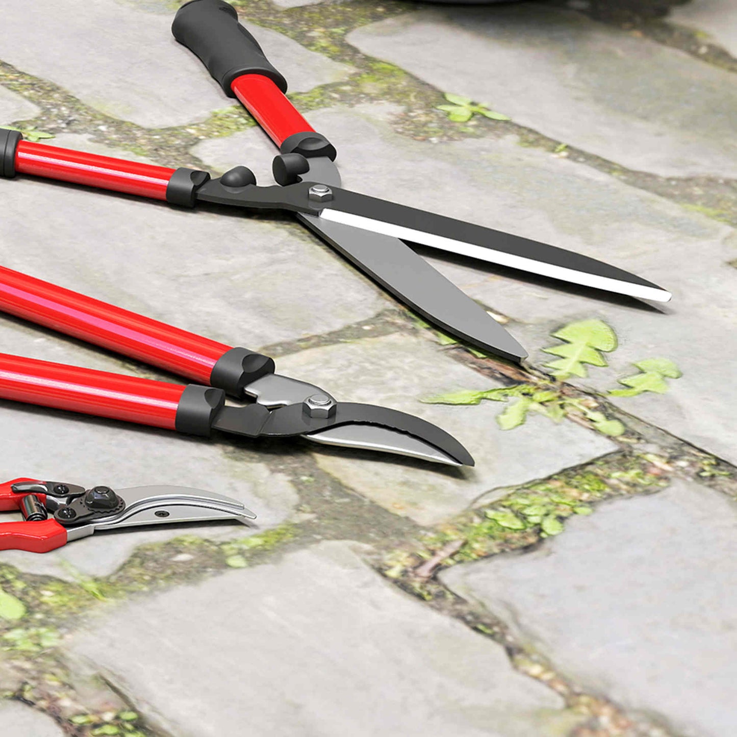 Outsunny Juego De Herramientas Jardinería De 3 Piezas Con Tijeras De Podar_4