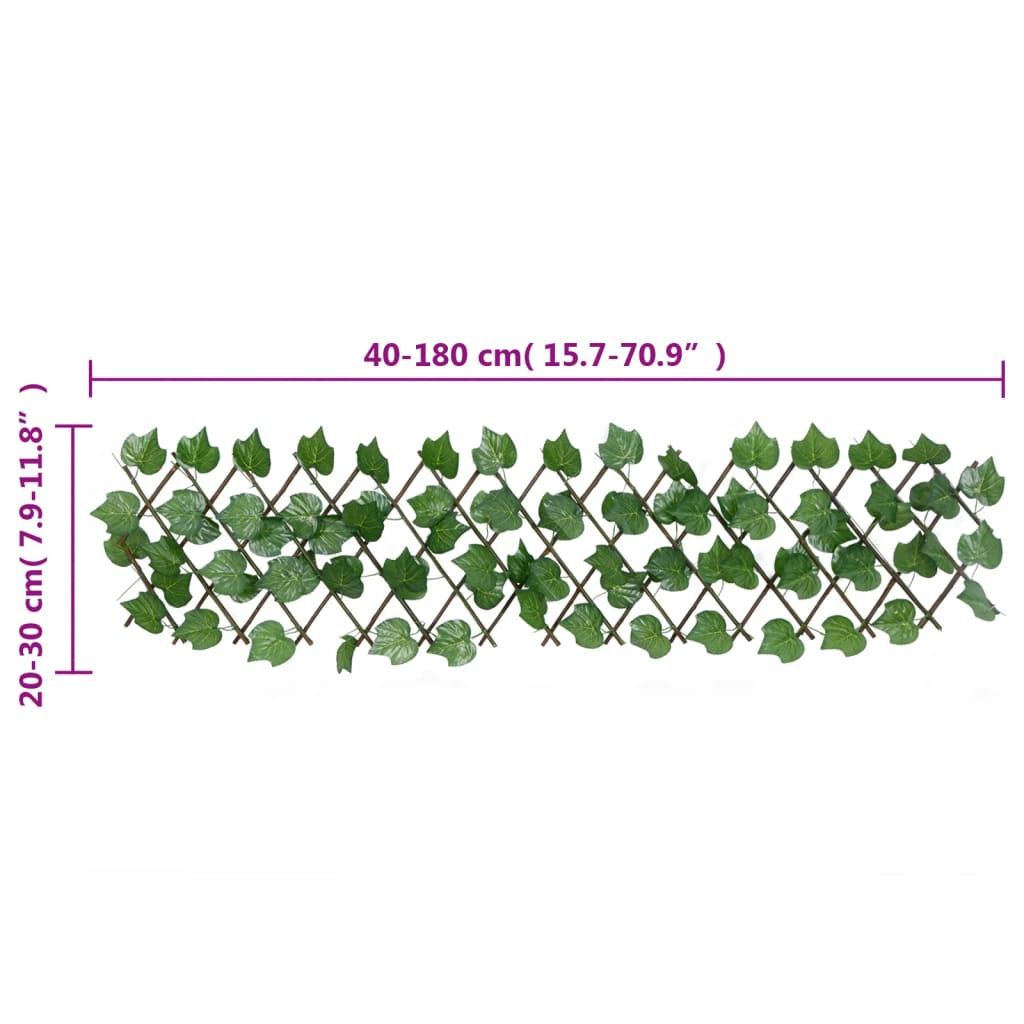 Enrejado Expansible De Parra Artificial Verde 5 Uds 180x20 Cm / Vetonek_1