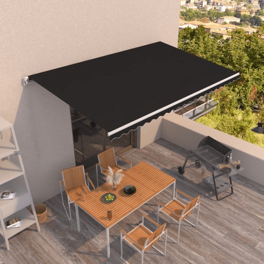 Toldo Retráctil Manual Gris Antracita 500x350 Cm_1