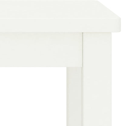 Mesita De Noche Madera Maciza De Pino Blanco 35x30x47 Cm_2