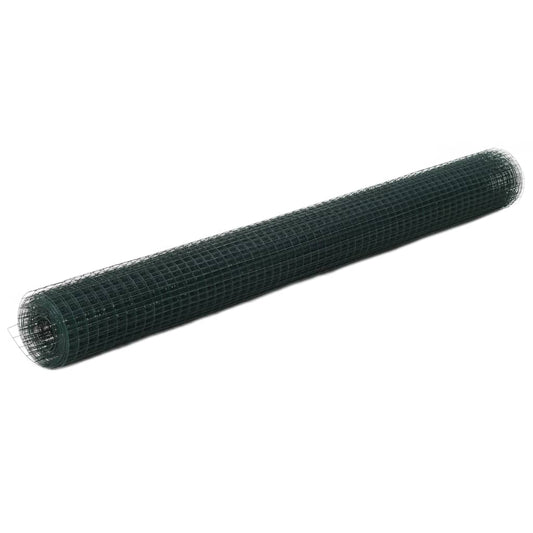 Alambrada De Gallinero Acero Recubrimiento Pvc Verde 25x1,5 M / Vetonek_0