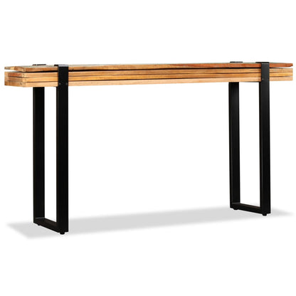 Mesa Consola Ajustable Madera Maciza Reciclada_4