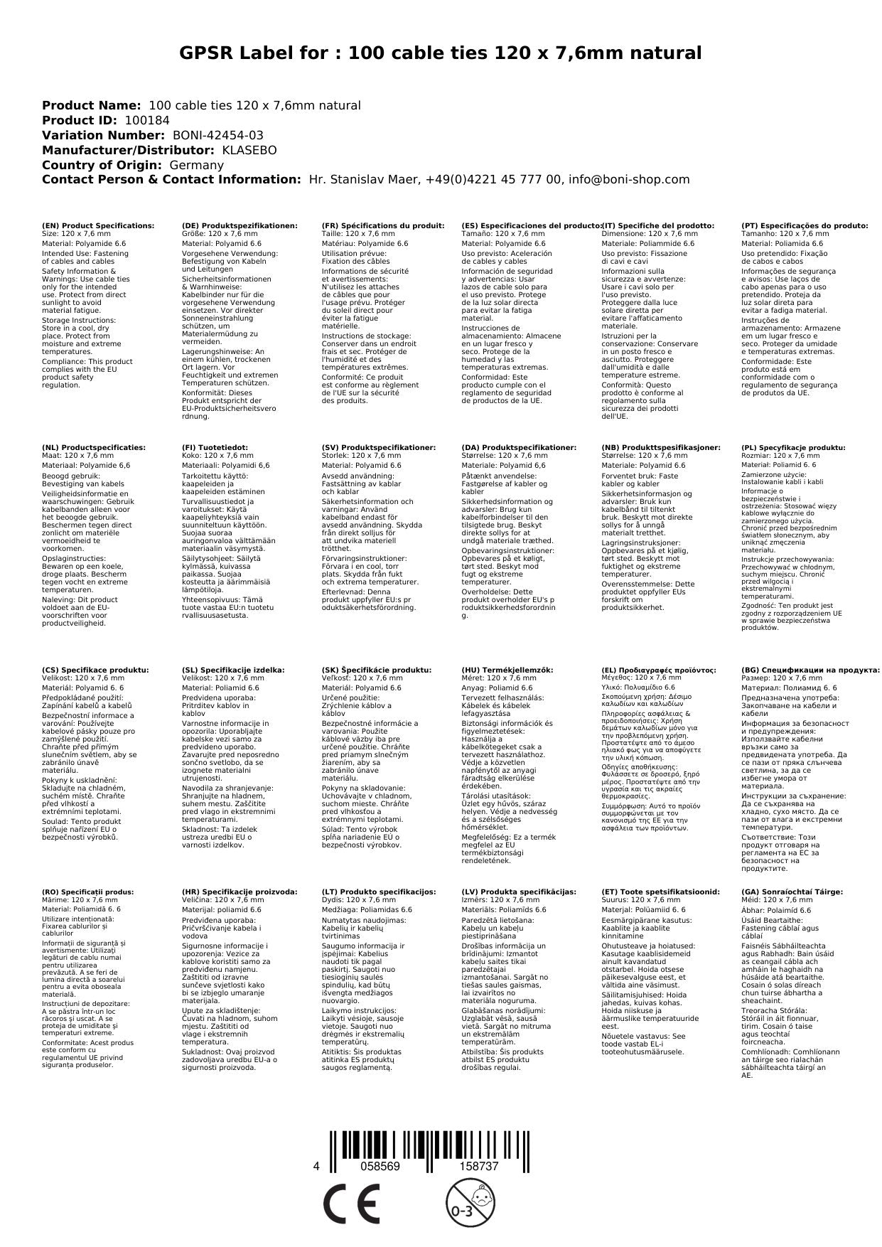 Bridas Reutilizables 120mm: 100 Unidades De Sujeción Segura Y Flexible