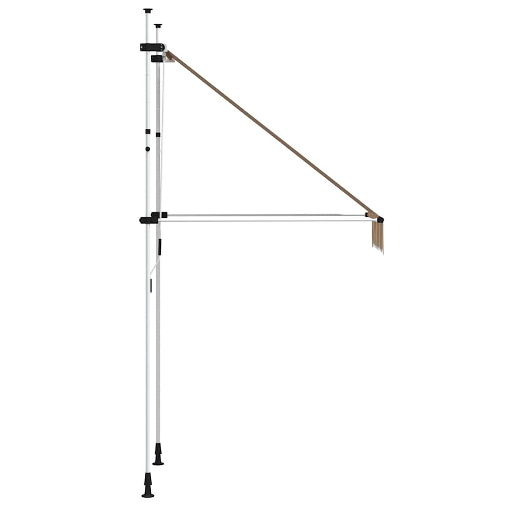 Toldo Manual Retráctil Amarillo Y Azul A Rayas 100 Cm_4