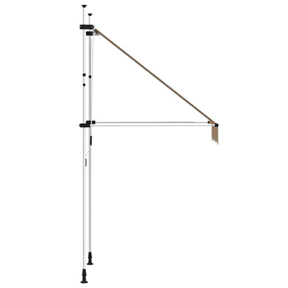 Toldo Manual Retráctil Amarillo Y Azul A Rayas 100 Cm_4