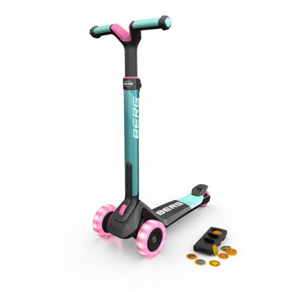 Patinete Berg Nexo Lights Con Plataforma Magnetica Menta.