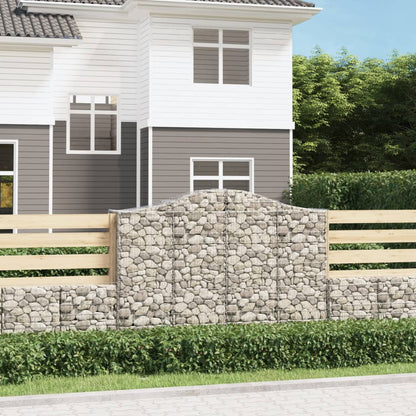 Cestas Gaviones 20 Uds Forma De Arco Hierro 200x50x140/160 Cm_1