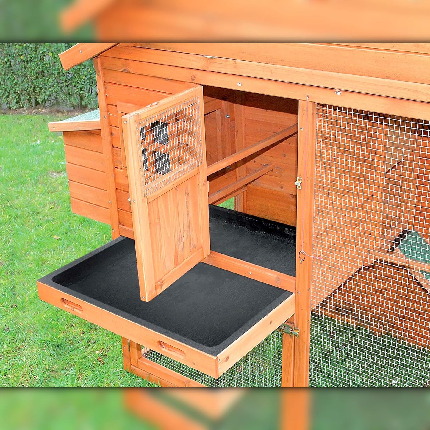 Gallinero Dakota Para 4-6 Gallinas - Gallinero Ideal Para Jardín - Ponedero, Parque, Bandeja De Excrementos Y Almacén_3