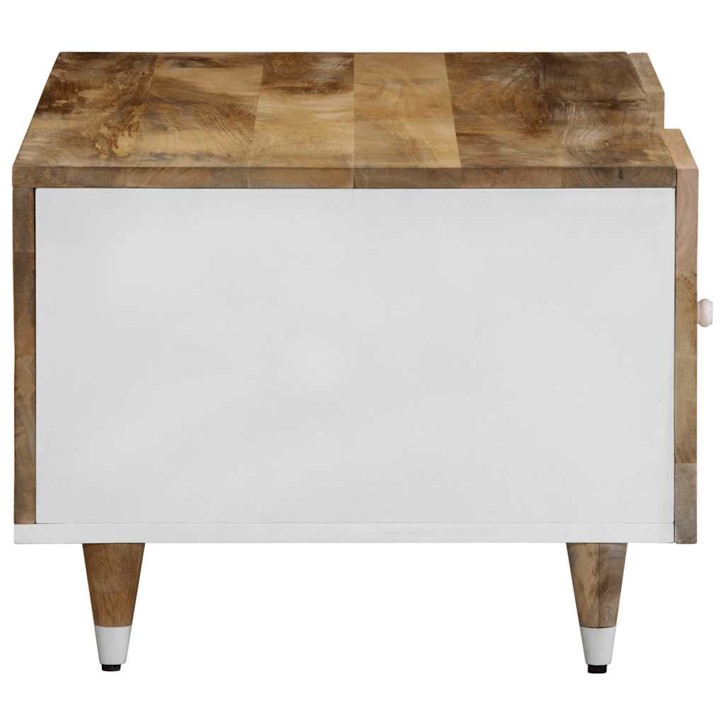 Mesa De Centro De Madera Maciza Mango 100x54x40 Cm_2
