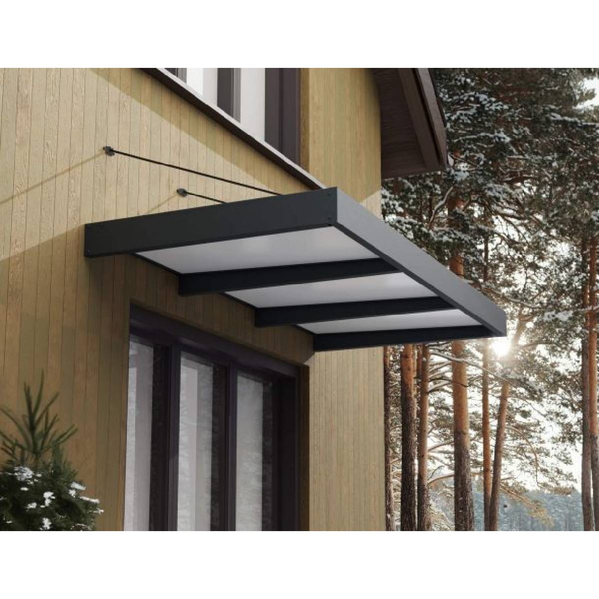 Marquesina para puerta Sophia XL 140x286 cm opal Canopia