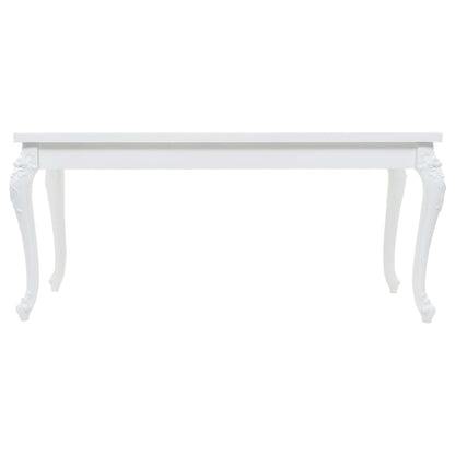 Mesa De Comedor Blanco Brillante 179x89x81 Cm_1