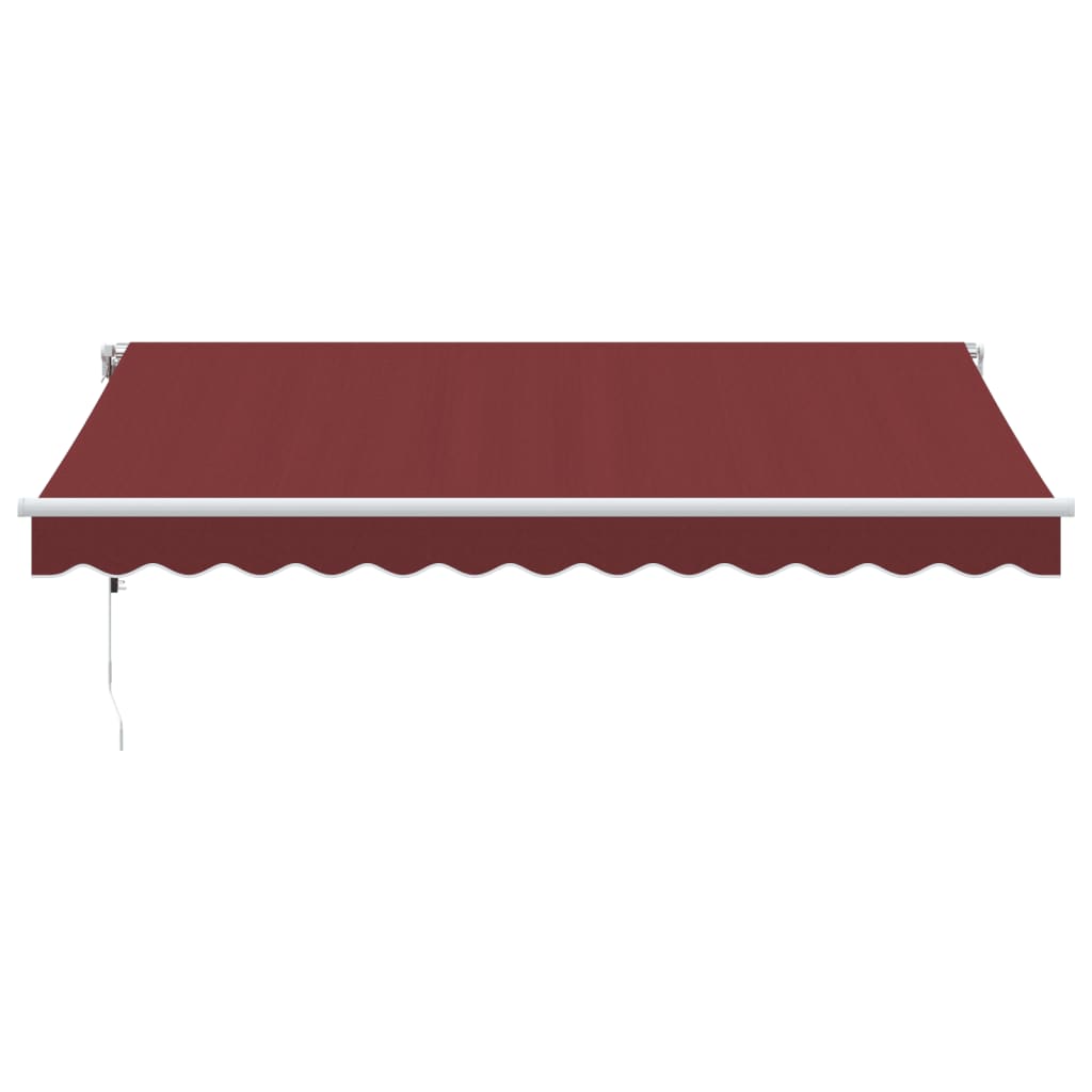 Toldo Retráctil Automático Con Luces Led Burdeos 350x250 Cm_3