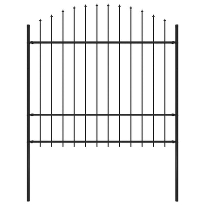 Valla De Jardín Con Puntas Acero Negro (1,5-1,75)x1,7 M / Vetonek_2