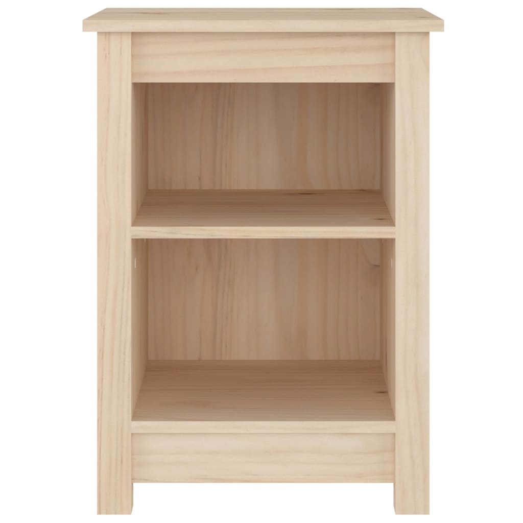 Mesitas De Noche 2 Uds Madera Maciza De Pino 40x35x55 Cm_2