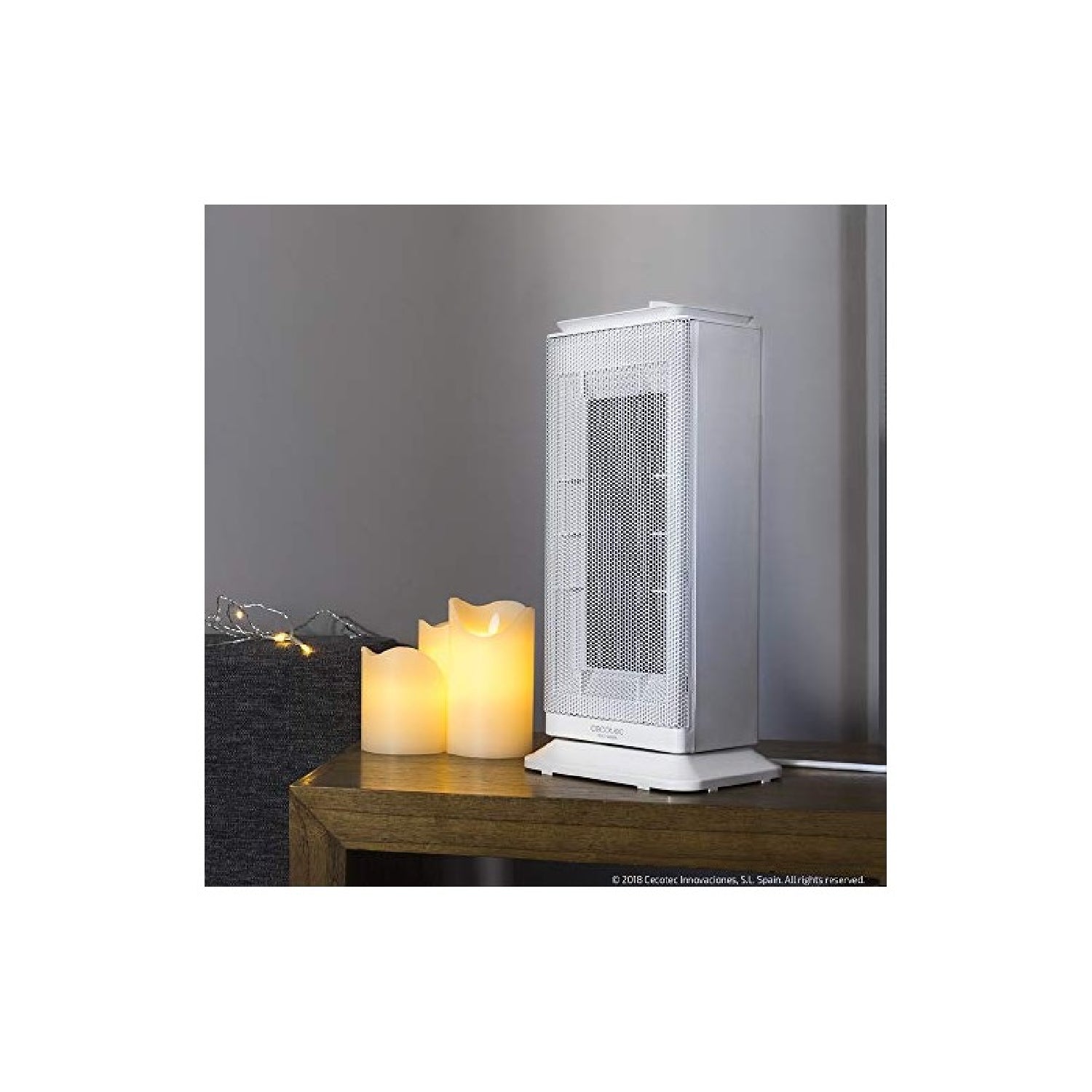 Calefactor Baño Cerámico Ready Warm 6200 Ceramic Sky. 2000 W, Termostato Regulable, 3 Modos, Protección Sobrecalentamiento Y Antivuelco, 20 M2_4