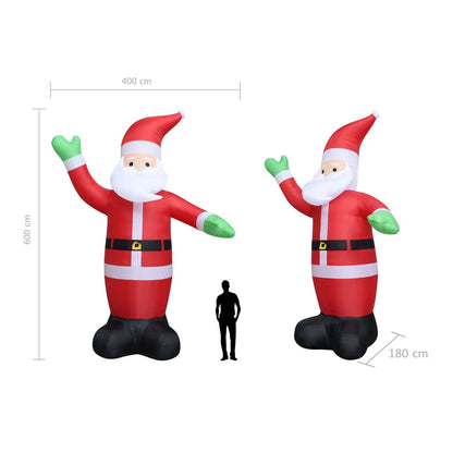 Vidaxl Papá Noel Inflable Con Luces Led Ip20 600 Cm Xxl_2
