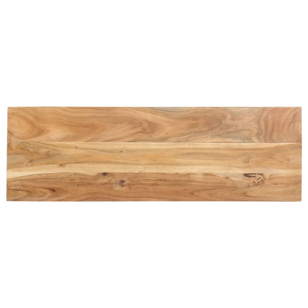 Mesa Consola De Madera Maciza De Acacia 110x35x75 Cm_1