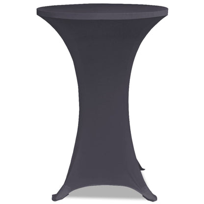 Vidaxl Funda Elástica Para Mesa 4 Unidades 60 Cm Gris Antracita_3