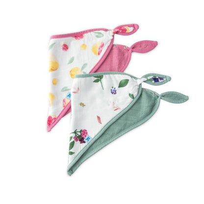 Baberos de Bambú Sweet Tartar 2uds Rosa y Azul Little Unicorn