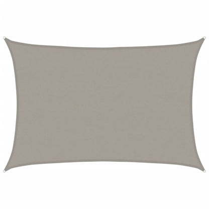 Vidaxl Toldo De Vela Rectangular Hdpe Gris Claro 160 G/m² 5x7 M_0