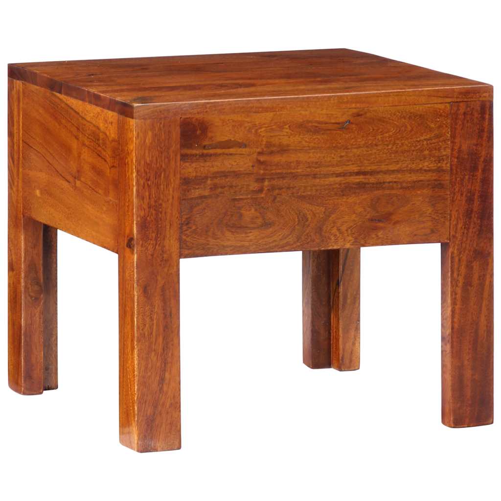 Mesita De Noche 2 Uds 40x40x36 Cm Madera Maciza De Acacia_2