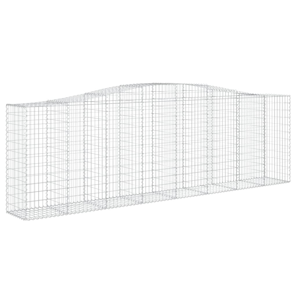 Cestas De Gaviones 4 Uds Forma De Arco Hierro 400x50x120/140 Cm_2