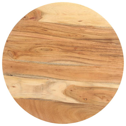 Mesa Auxiliar De Madera Maciza De Acacia 48x48x56 Cm_1
