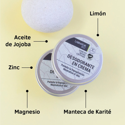 Desodorante en Crema Bio Labnatur 50 ml | Control del Mal Olor | Sin Sales de Aluminio | Piel Sensible_1