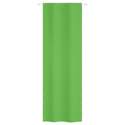Vidaxl Toldo Pantalla Para Balcón Tela Oxford Verde Claro 80x240 Cm_1