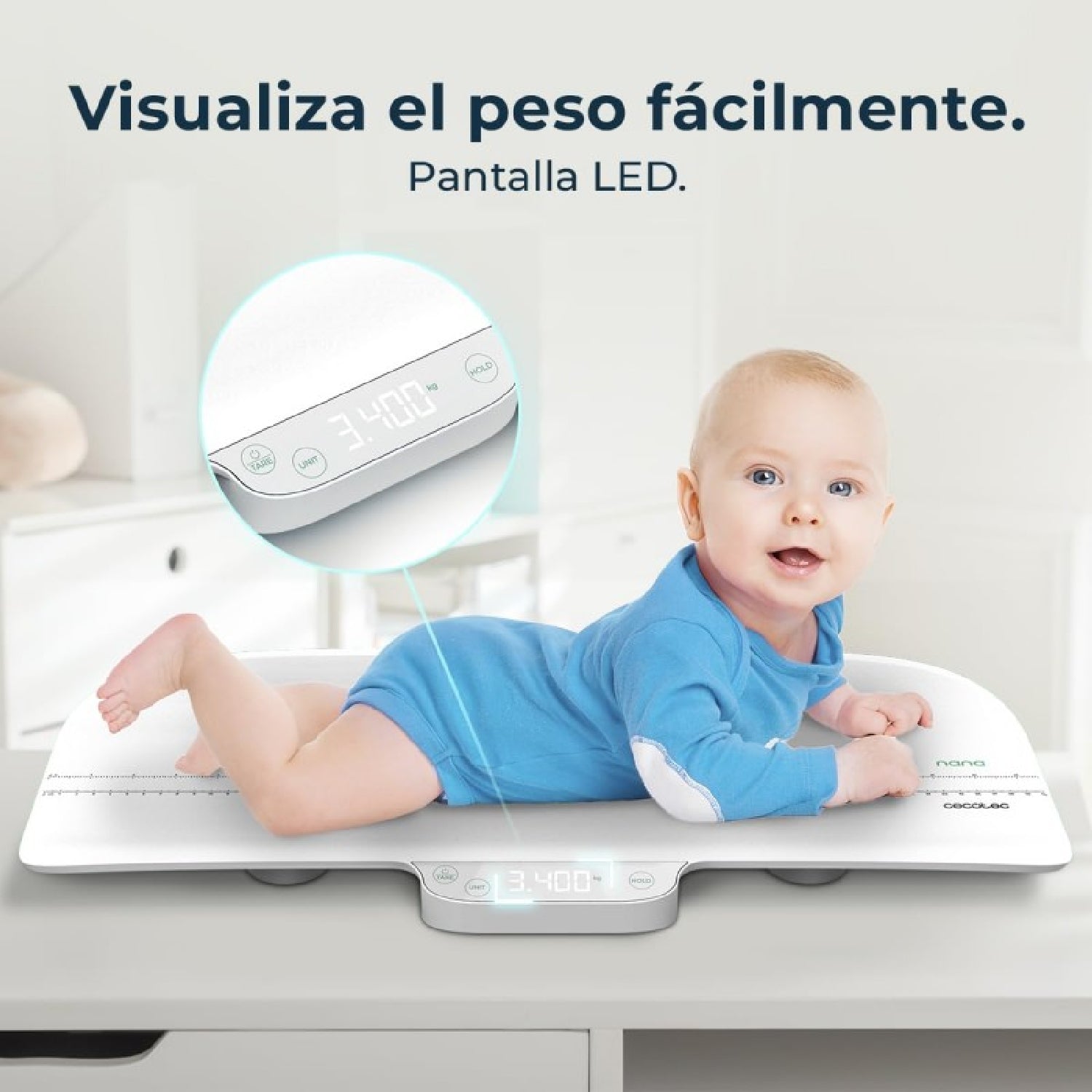 Cecotec Báscula Para Bebé Nana Babycare Smartweight_1