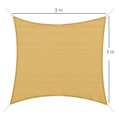Outsunny Toldo De Vela Sombrilla Parasol Rectángulo Tejido De Poliester 185 G/m²_2