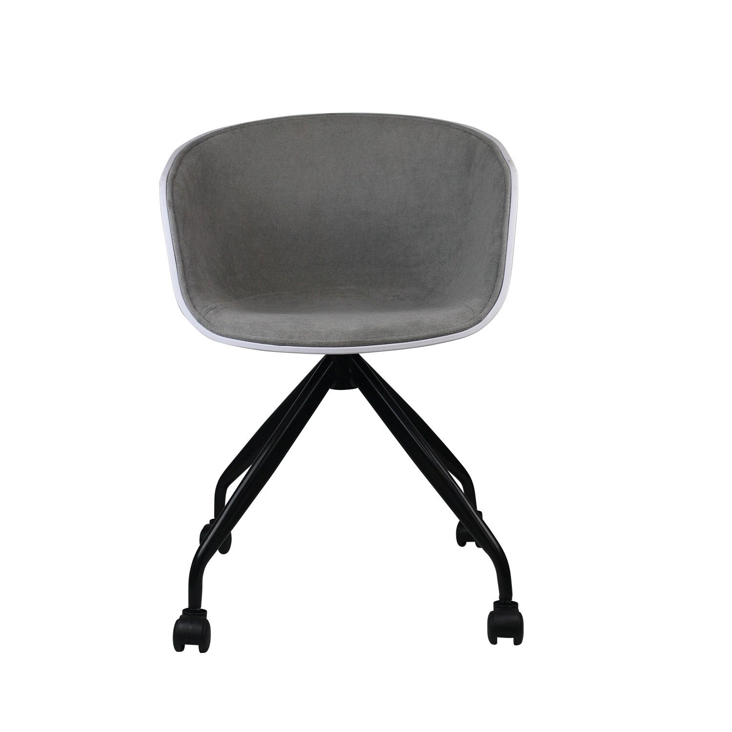 Silla De Escritorio Con Ruedas Simply Gris 78,6x54x49cm Thinia Home_1