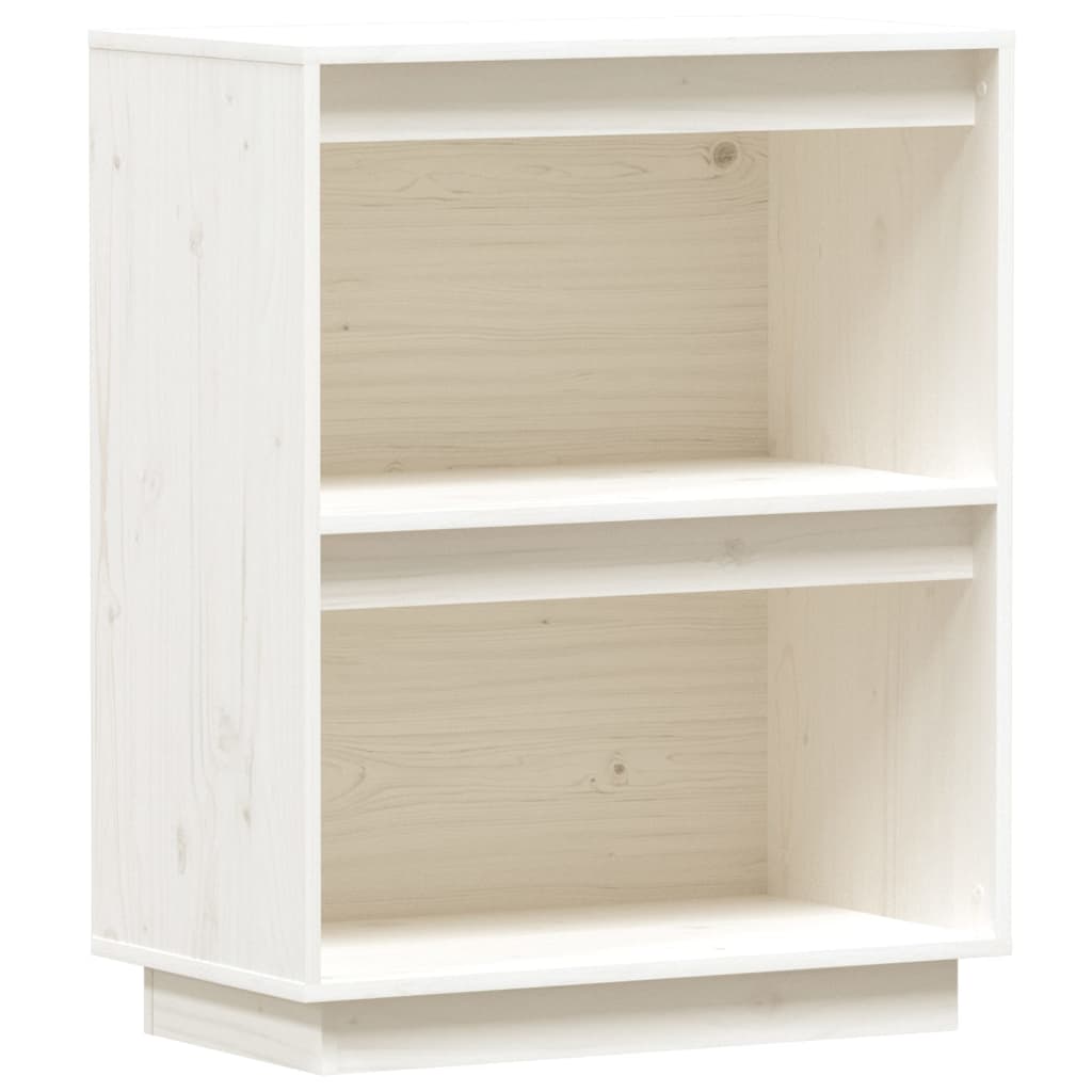 Mesa Consola De Madera Maciza De Pino Blanco 60x34x75 Cm / Vetonek_2