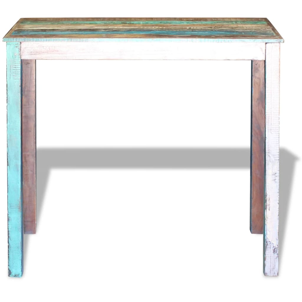 Mesa De Bar Madera Maciza Reciclada 115x60x107 Cm_4