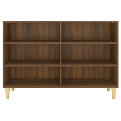 Aparador De Madera De Ingeniería Marrón Roble 103,5x35x70 Cm / Vetonek_3