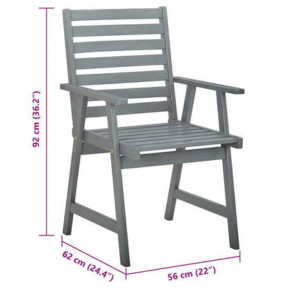 Vidaxl Sillas De Comedor Jardín 2 Uds Madera Maciza Acacia Con Cojines_2