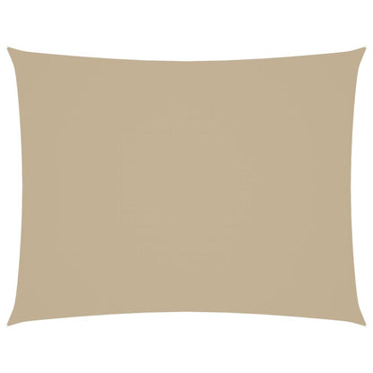 Vidaxl Toldo De Vela Rectangular Tela Oxford Beige 3,5x5 M_0