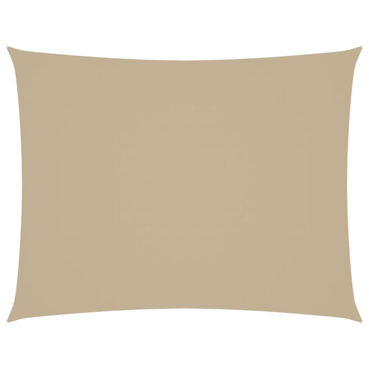 Vidaxl Toldo De Vela Rectangular Tela Oxford Beige 3,5x5 M_0