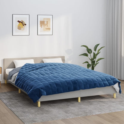 Vidaxl Manta Con Peso Tela Azul 220x230 Cm 15 Kg_1