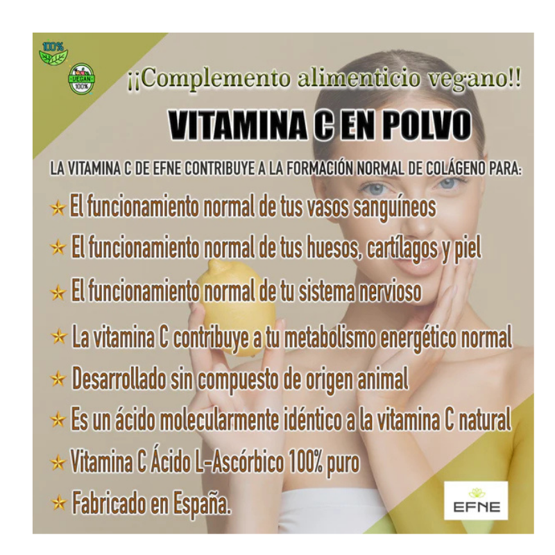 Vitamina C Ácido L-ascórbico Efne 300 Gr_4