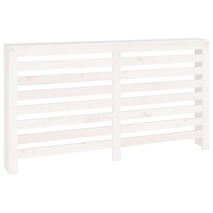 Vidaxl Cubierta De Radiador Madera Maciza De Pino Blanco 153x19x84 Cm_0
