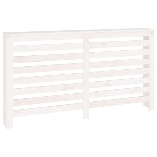 Vidaxl Cubierta De Radiador Madera Maciza De Pino Blanco 153x19x84 Cm_0