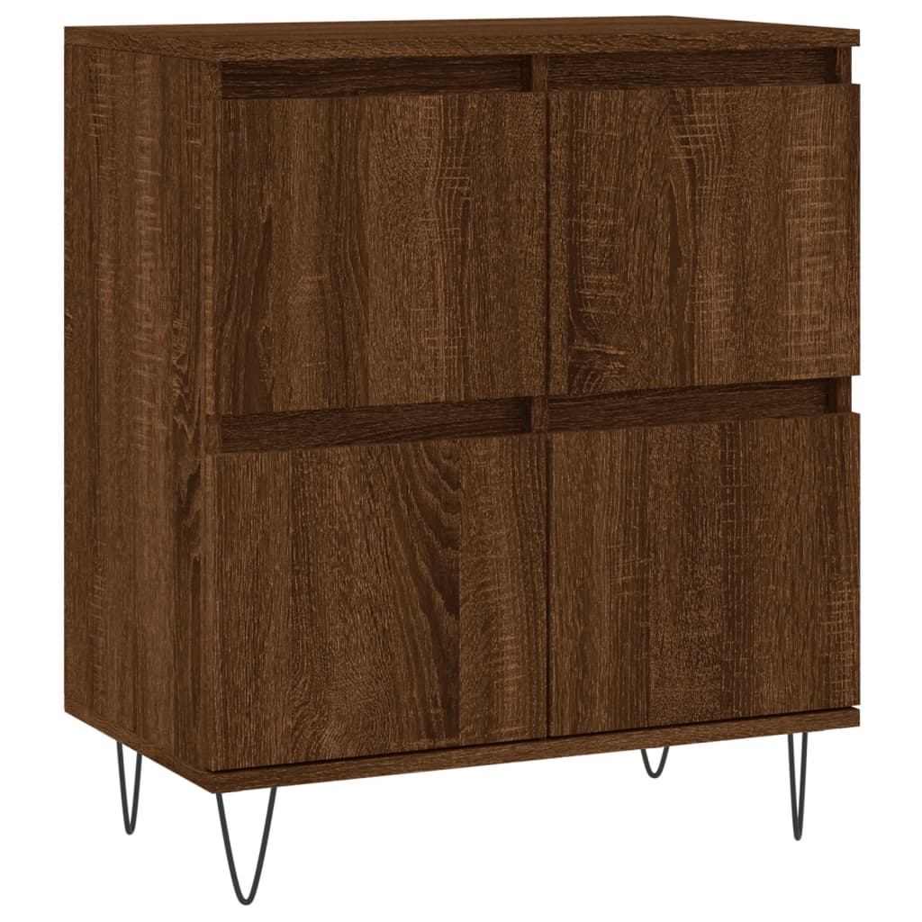 Aparador Madera Contrachapada Marrón Roble 60x35x70 Cm / Vetonek_4