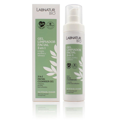 Gel Limpiador Facial 3 En 1 Bio 150 Ml | Aloe Vera Ecológico | Limpia, Hidrata Y Equilibra | Labnatur Bio_0